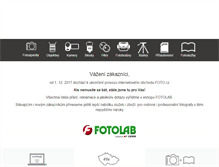 Tablet Screenshot of foto.cz